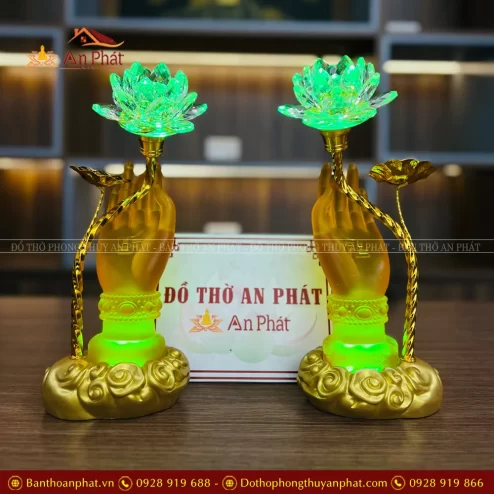 Đèn thờ pha lê nhập khẩu Đài Loan