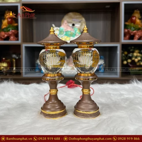 Đèn thờ pha lê nhập khẩu Đài Loan