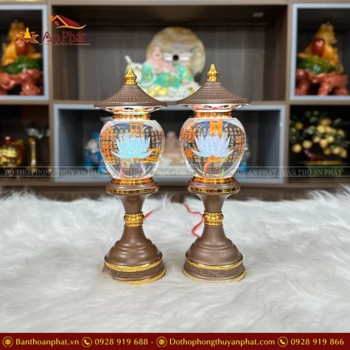 Đèn thờ cúng bằng điện bát nhã tâm kinh