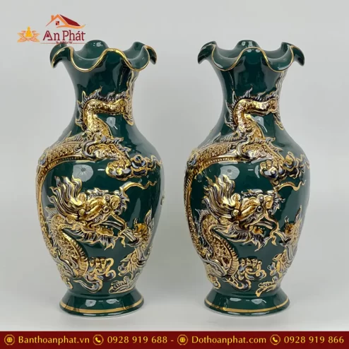 lo hoa dap noi rong xanh ve vang gom bat trang dt65800001