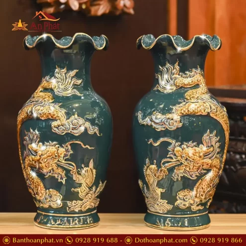 lo hoa dap noi rong xanh ve vang gom bat trang dt65800004