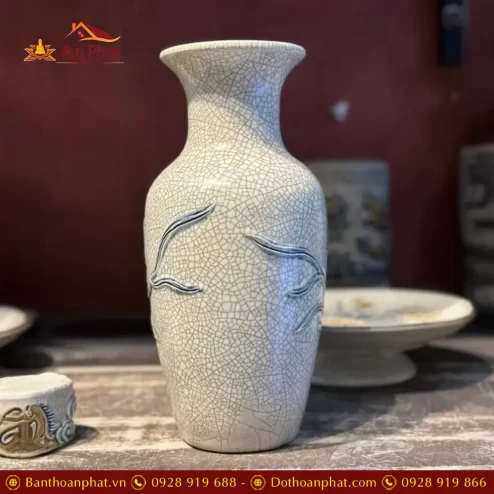 loc binh bat trang men ran dap noi hoa sen dt72100005