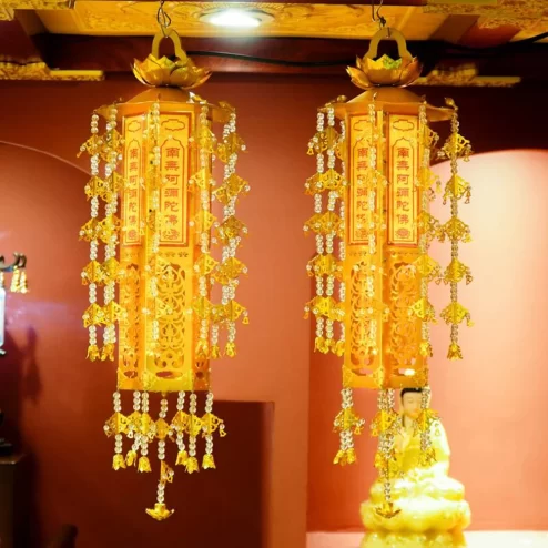 Tràng phan lọng đôi treo mạ vàng DTD1450 An Phát