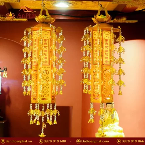 Tràng phan lọng đôi treo mạ vàng DTD1450 An Phát