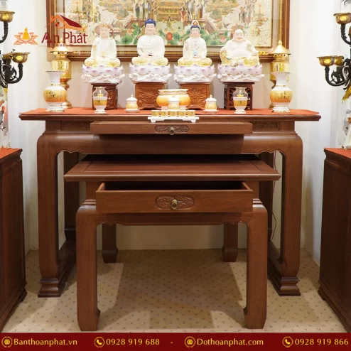 Bàn thờ Gia tiên và Phật đẹp nhất