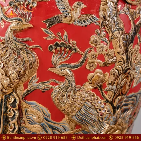 choe phong thuy mau do cao cap cong dao ve vang dap noi dt97900004