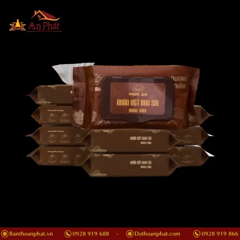 Khăn ướt bao sái ban thờ Phúc An PK9542 An Phát