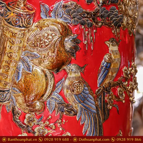 loc binh cao cap phuc duc dap noi ve vang men mau do dt94800004