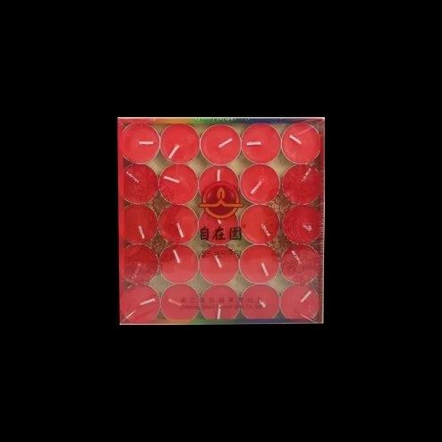 Nến Bơ Thờ Cúc Vỏ Bạc 2 Giờ màu Đỏ DN9319 An Phát