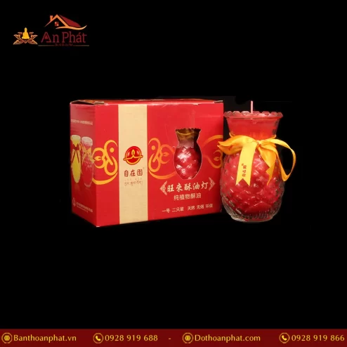 Nến Bơ Thơm Dứa 2 Ngày (Đỏ) DN9358 An Phát