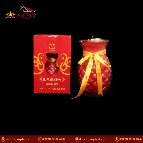 Nến Bơ Thơm Dứa 5 Ngày (Đỏ) DN9361 An Phát