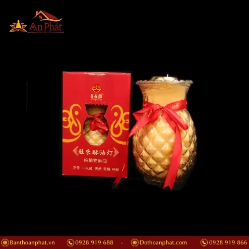 Nến Bơ Thơm Dứa 5 Ngày (Vàng) DN9360 An Phát
