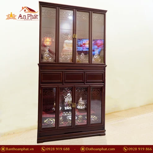 Tủ thờ nhập khẩu bằng Gỗ Cẩm