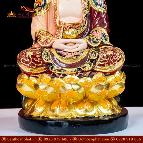 Tuong A Di Da Ngoi Composite Ve Mau Dat Vang T2306 6