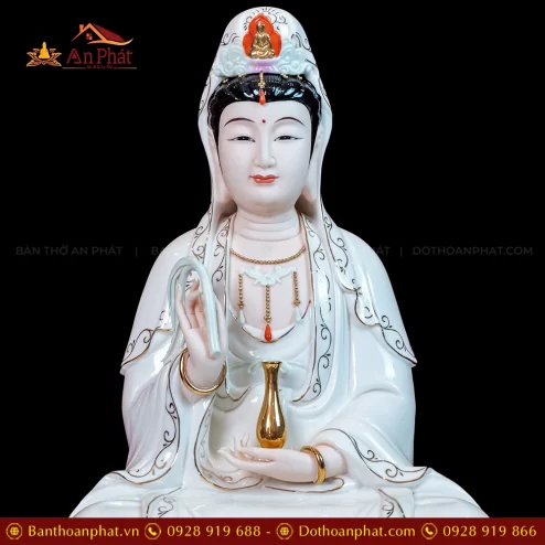 Tuong Quan Am Su Duc Hoa Toa Dai Sen Mau Hong Xanh T2375 5