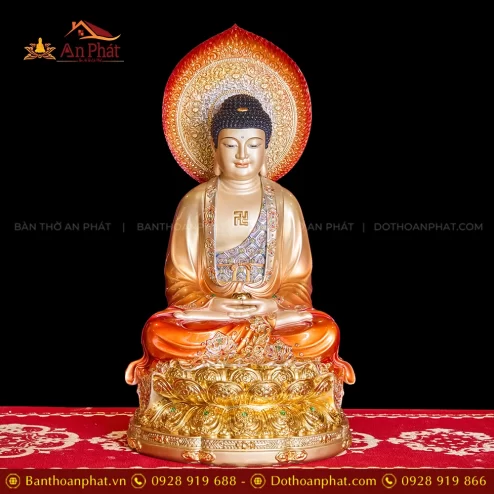 Tượng Phật Thích Ca Mâu Ni ngồi bằng đá đẹp