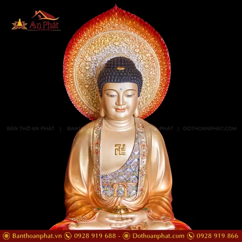 Tuong Tay Phuong Tam Thanh Da Hieu Ung Dong Toa Dai Sen Do Anh Kim Dat Vang Co La De T2329 5