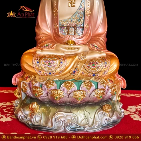 Tuong Tay Phuong Tam Thanh Toa Dai Sen Cam Anh Vang De Sen Tim T2308 7