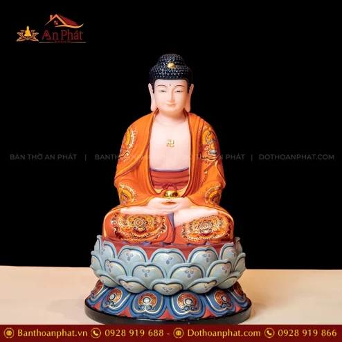 Tượng Phật A Di Đà ngồi bằng đá đẹp