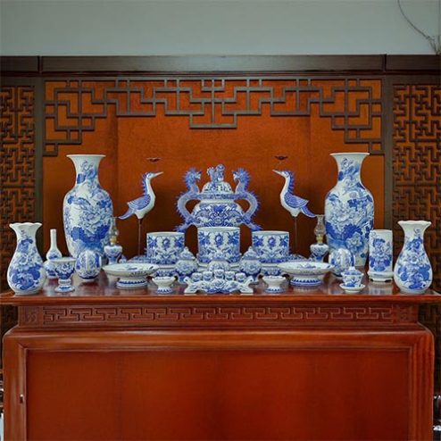 Bộ Đồ Thờ Cao Cấp Bát Tràng Sứ Men Ngọc BDT11920