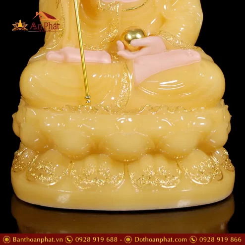 bo tuong phat ta ba tam thanh bot da thach anh vien vang cao cap t235600002