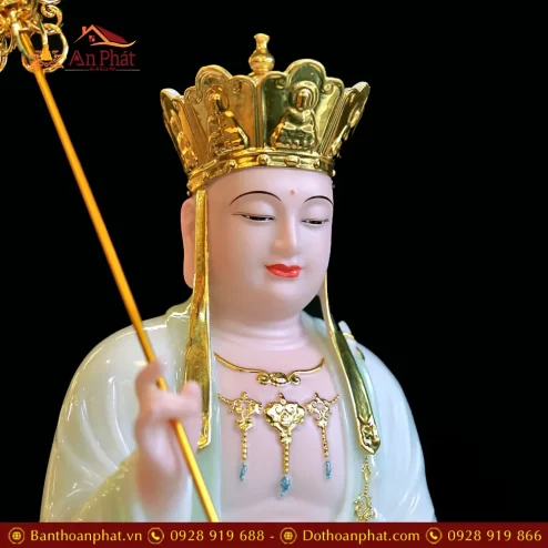 bo tuong phat ta ba tam thanh bot da xanh cao cap t234100004