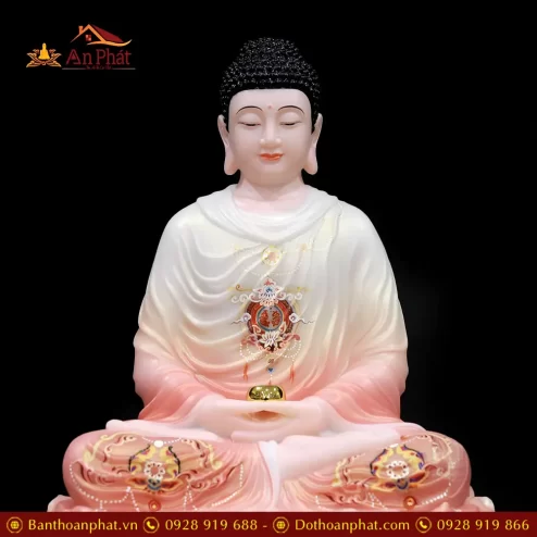 bo tuong phat ta ba tam thanh ngoi dai sen bot da mau phu quy t236100010