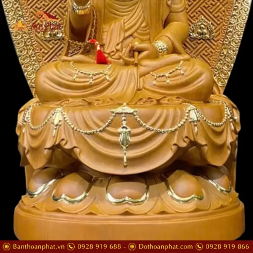 bo tuong ta ba tam thanh bang go nguyen mau mau ngoi dai sen t236300002