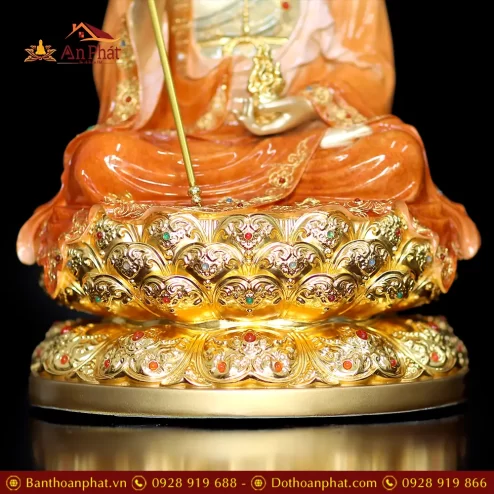 bo tuong ta ba tam thanh ngoi dai sen bang dong cao cap t235300015