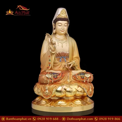 bo tuong ta ba tam thanh ngoi dai sen bang dong men co son cao cap t236800003