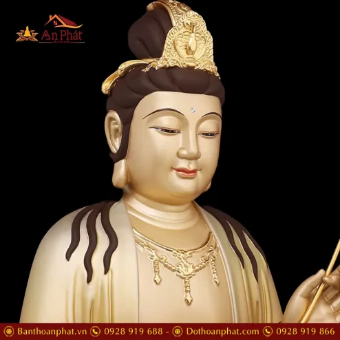 bo tuong ta ba tam thanh ngoi dai sen bang dong men co son cao cap t236800008