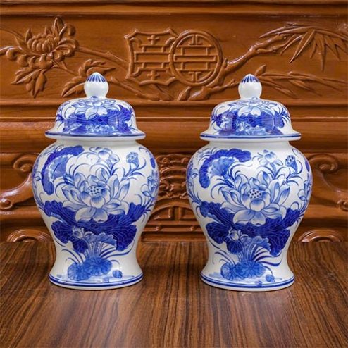 Choé Thờ Hoa Sen Men Lam Bát Tràng DT1000