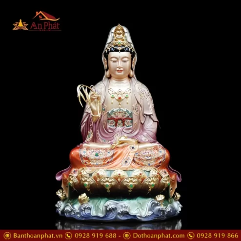 tuong phat ta ba tam thanh dong mau ngoi non nuoc son mau t234000002