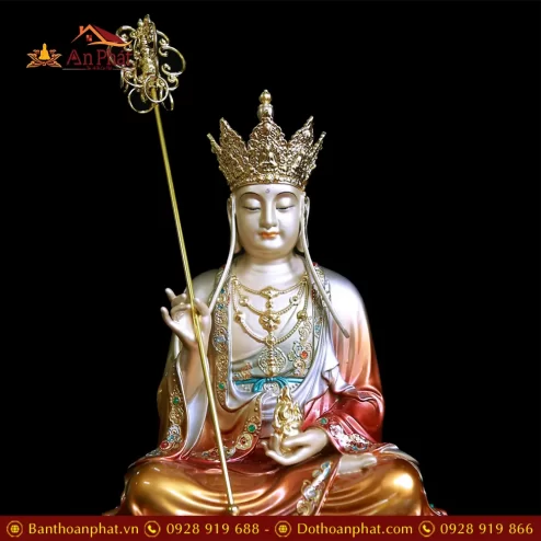 tuong ta ba tam thanh dong son co ngoi dai sen cao cap t235200012