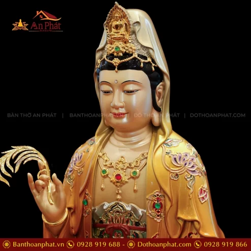 Tượng Phật Bà Quan Âm ngồi đẹp