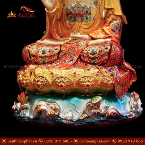 Ton Tuong Ta Ba Tam Thanh Ngoc Thach Phu Dong Toa La Sen Ve gam Do cam T2393 8