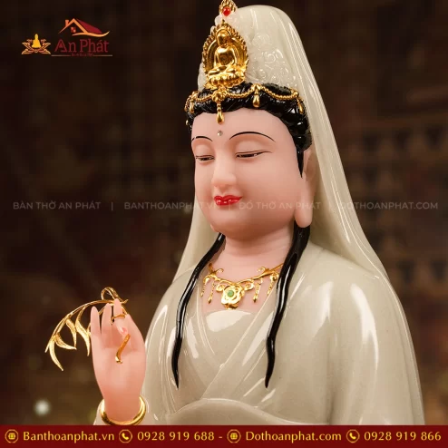 Ton Tuong Ta Ba Tam Thanh Thach Anh Men Xanh Ngoc Bao T2423 7