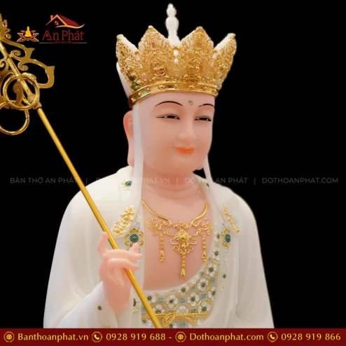 Ton Tuong Ta Ba Tam Thanh Toa Dai Sen Da Dai Loan Xanh trang T2386 7