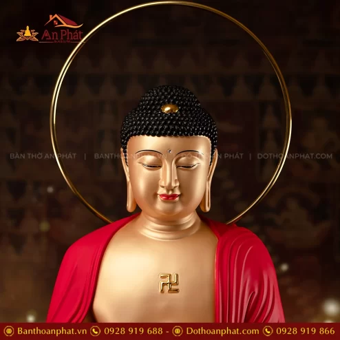 Tuong Bon Su Thich Ca Mau Ni Ngoc Thach phu Dong Tam Sac Co T2420 4