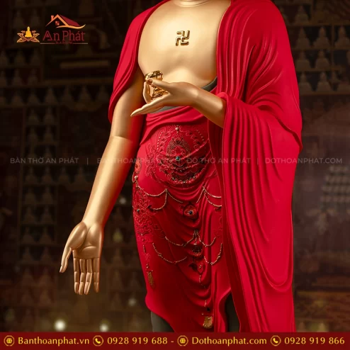 Tuong Bon Su Thich Ca Mau Ni Ngoc Thach phu Dong Tam Sac Co T2420 6