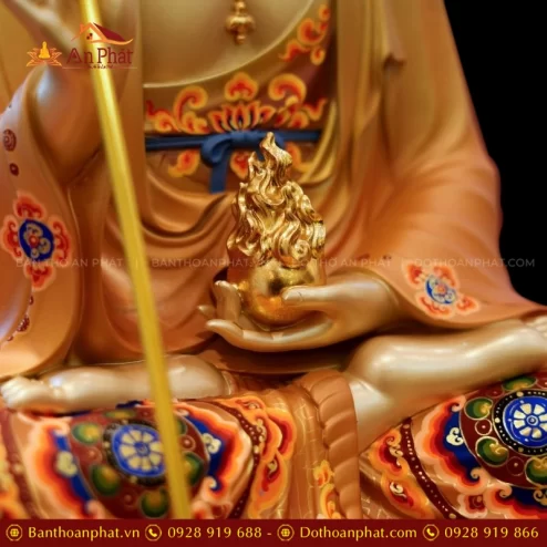 Tuong Dia Tang Vuong Ngoc Thach Phu Dong Toa Dai Sen vang anh nau T2395 5