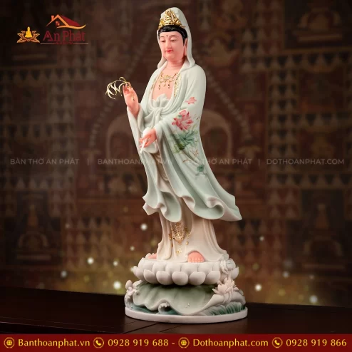 Tượng Phật Bà Quan Âm đứng đẹp