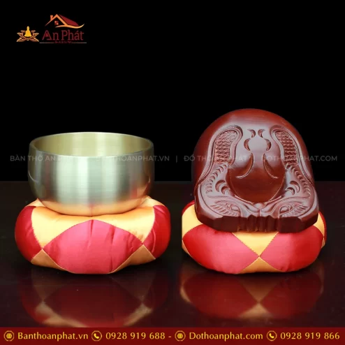 Bộ Chuông Mõ Tụng Kinh Tại Gia 12.5cm AK11205