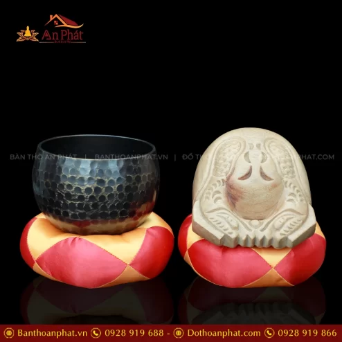 Bộ Chuông Mõ Tụng Kinh Tại Gia 12.5cm AK11208