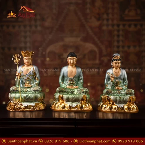 Tôn Tượng Ta Bà Tam Thánh Ngọc Thạch Phủ Đồng Thanh Vân T2439