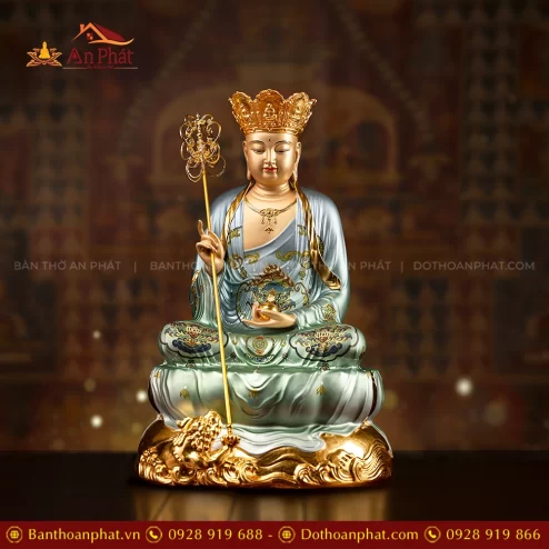 Tôn tượng Địa tạng vương Bồ tát ngồi đẹp