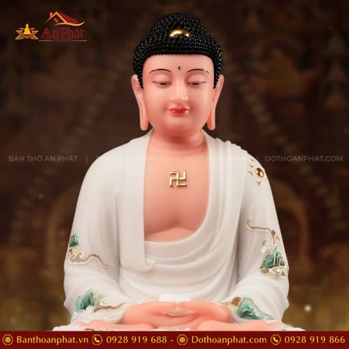 Tuong Bon Su Thich Ca Mau Ni Thach Anh Ngoc Lien Bach Y T2458 4