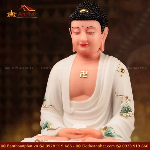 Tuong Bon Su Thich Ca Mau Ni Thach Anh Ngoc Lien Bach Y T2458 5