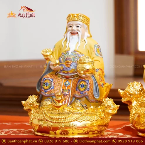 Tượng Thần Tài ngồi đồng đẹp