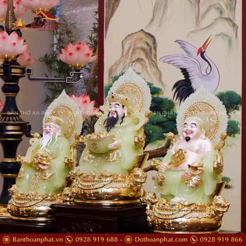 Tượng Thần tài Thổ địa bằng đá